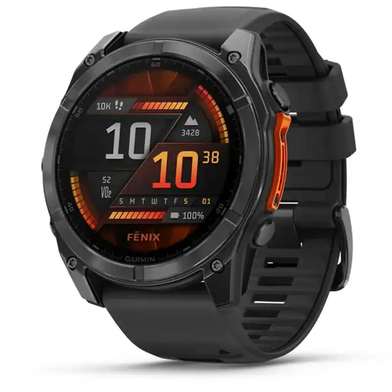 Aanbieding Garmin fenix okosóra 8 51mm AMOLED, sötétszürke, fekete szilikon szíjjal (ED)