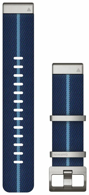 Laatste Versie Garmin Óraszíj 22 mm csíkos Jacquard szövet (QuickFit), MARQ (Gen 2)