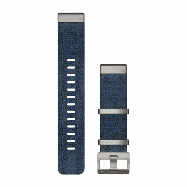 Garmin Óraszíj 22 mm indigókék nylon, ezüst csat (Jacquard szövet) (QuickFit) MARQ Bestseller
