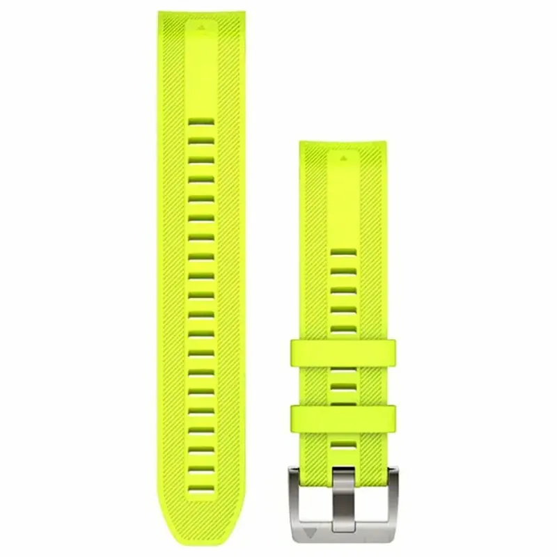 Beste Prijs Garmin Óraszíj 22 mm neon sárga szilikon (QuickFit), MARQ (Gen 2)