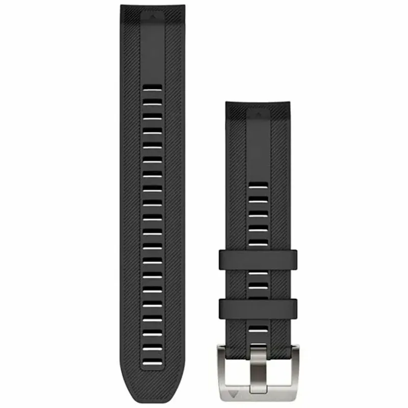 Express Levering Garmin Óraszíj 22 mm fekete szilikon (QuickFit), MARQ (Gen 2)
