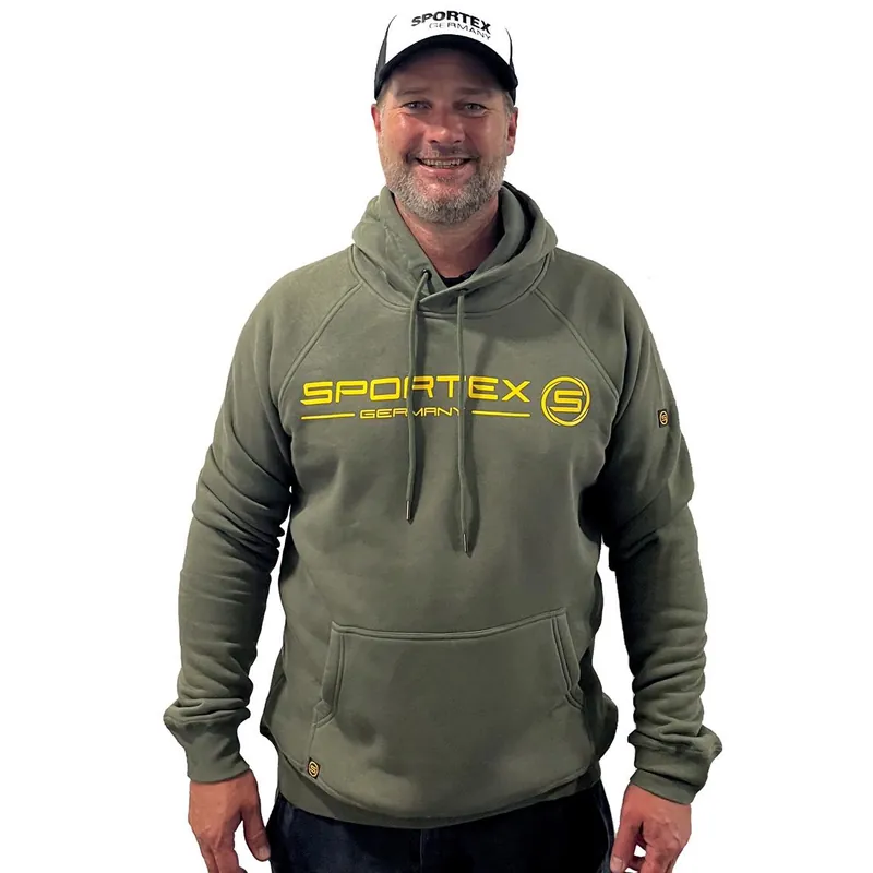 Koop Online Sportex Hoodie Olive Green L pulóver