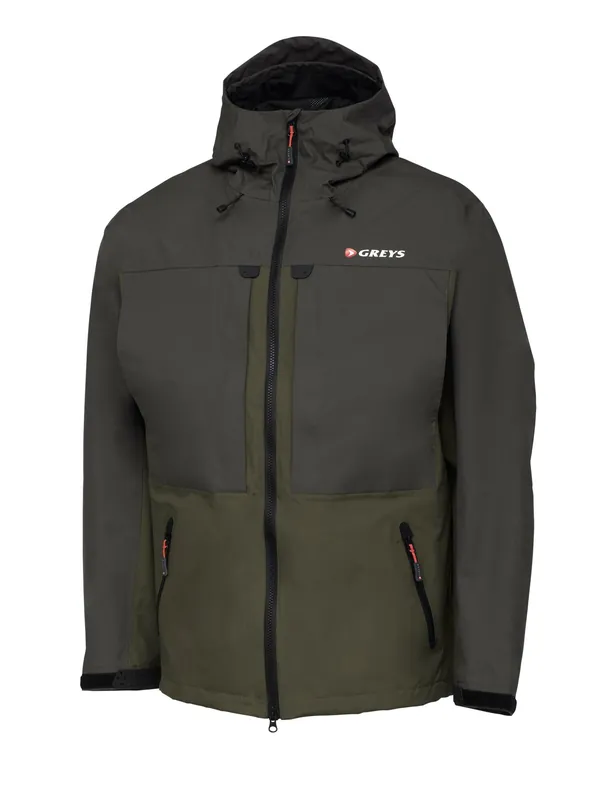 Uitverkoop Greys Fin Fishing Jacket L GREY/GREEN kabát
