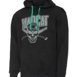 MADCAT SKULL HOODIE XXL BLACK kapucnis pulóver Lage Prijs