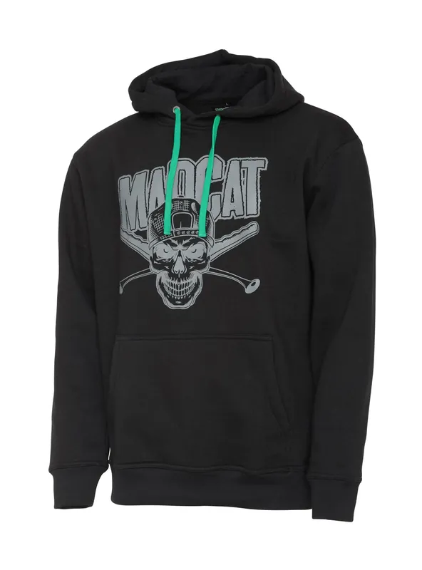 Meest Verkocht MADCAT SKULL HOODIE M BLACK kapucnis pulóver