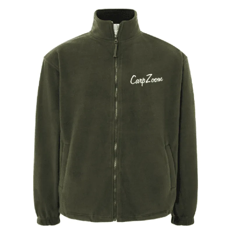 Carp Zoom Zippzáros polár felső, XXXL, sötétzöld Gratis Retour