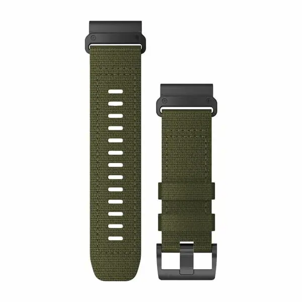 Finale Uitverkoop Garmin Óraszíj 26 mm taktikai Ranger Green nylon (QuickFit)