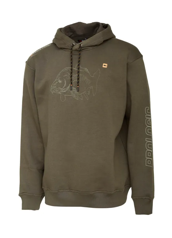 Prologic MIRROR CARP HOODIE XXXL IVY GREEN kapucnis pulóver Weekendaanbieding