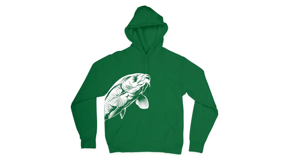 Nieuw CarpZoom Pontyos kapucnis pulóver, L, zöld