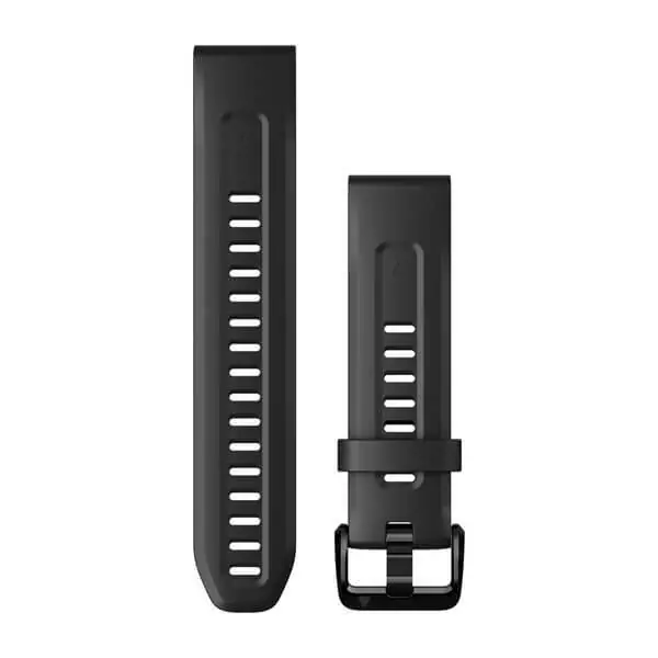 Flitsaanbieding Garmin Óraszíj 20 mm fekete szilikon (QuickFit) (Fenix 7S)