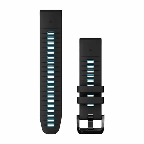 Speciale Aanbieding Garmin Óraszíj 22 mm fekete/kék szilikon (QuickFit)