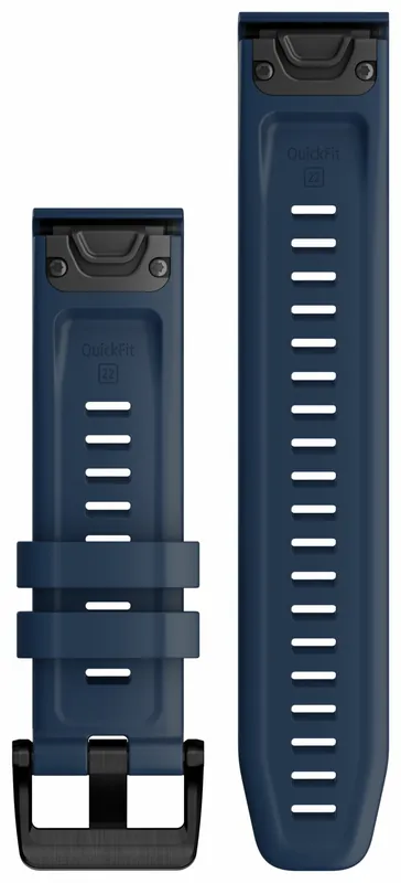 Beperkte Voorraad Garmin Óraszíj 22 mm kapitány kék szilikon (QuickFit) (Quatix 7)