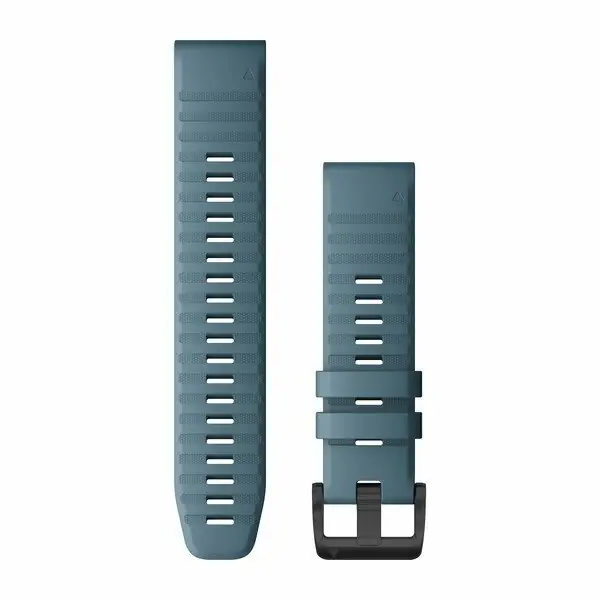 Garmin Óraszíj 22 mm tópart kék szilikon, fekete csat (QuickFit) Fenix 6 Exclusieve Aanbieding