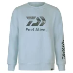 Direct Beschikbaar Daiwa D-VEC Crew Neck Trout (light blue, L)
