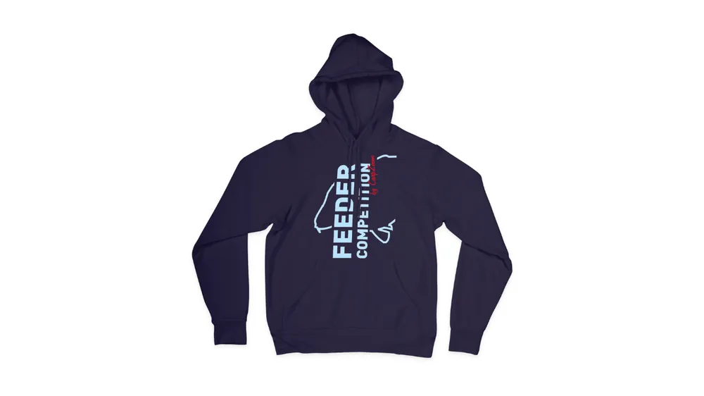 Exclusieve Aanbieding Feeder Competition Kapucnis pulóver, XL, kék