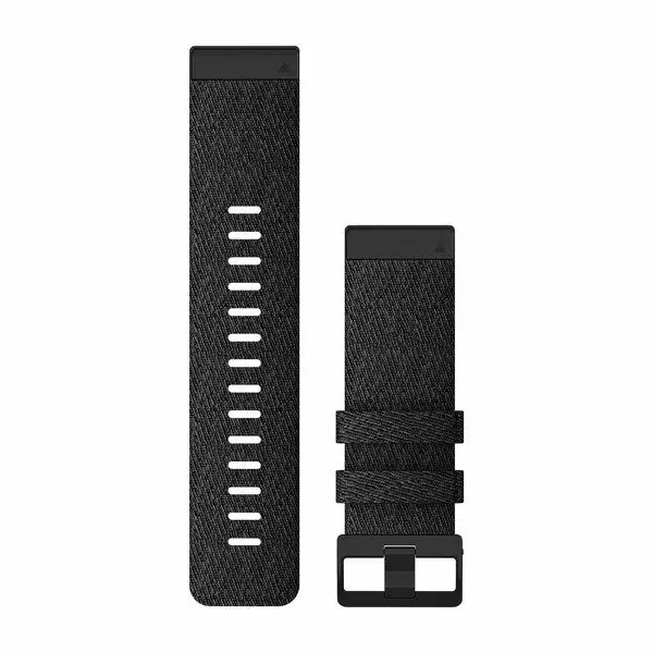 Gereduceerde Prijs Garmin Óraszíj 26 mm fekete nylon, fekete csat (QuickFit) Fenix 6X