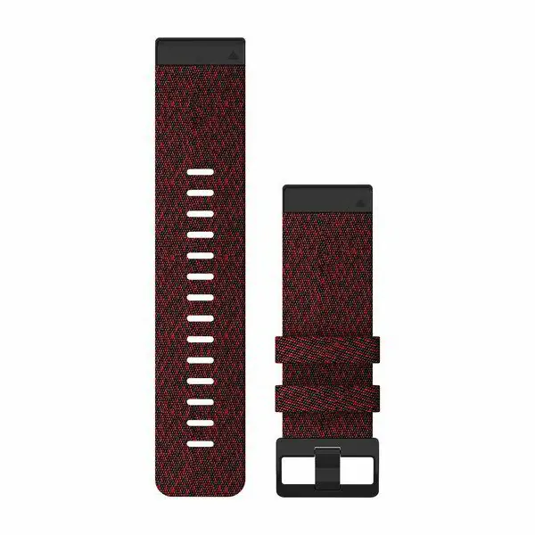 Garmin Óraszíj 26 mm piros nylon, fekete csat (QuickFit) Fenix 6X Actieprijs