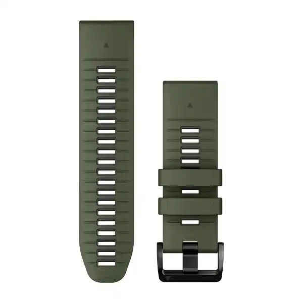Garmin Óraszíj 26 mm mohazöld/grafit szilikon (QuickFit) Finale Uitverkoop