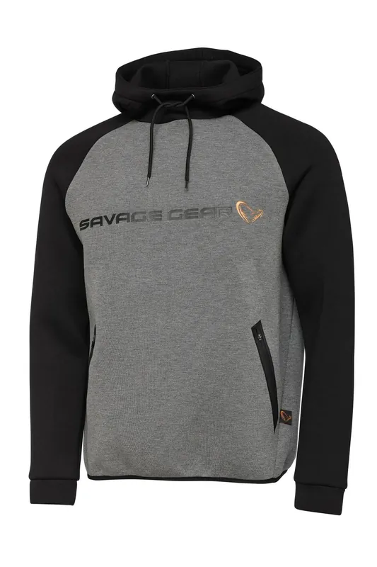 Korting Savage Gear TEC-FOAM HOODIE S DARK GREY MELANGE kapucnis pulóver