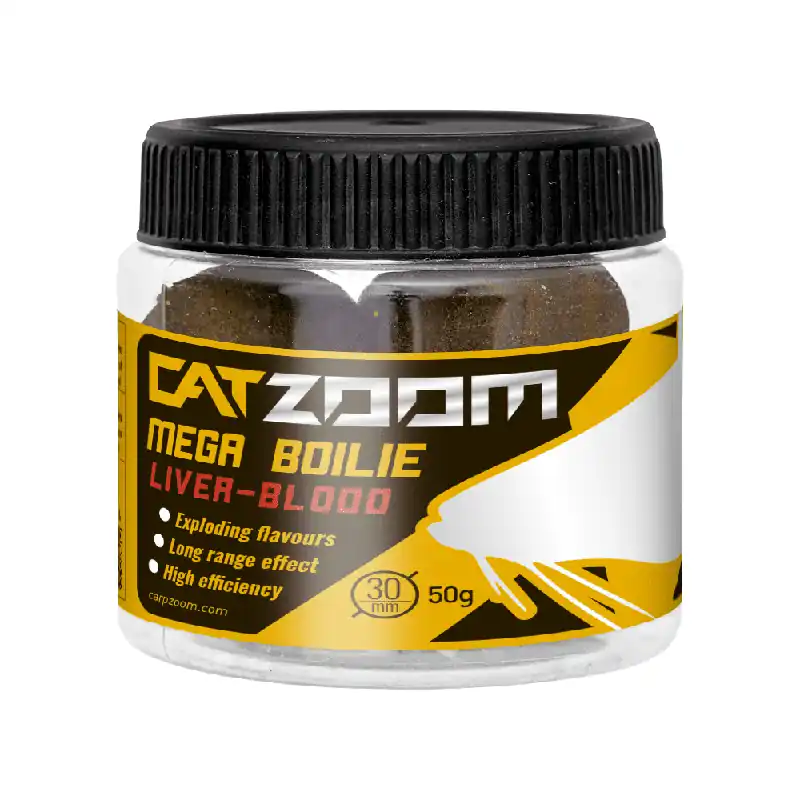 Aanbieding Catzoom Harcsa mega bojli, 30 mm, máj, vér, 50 g