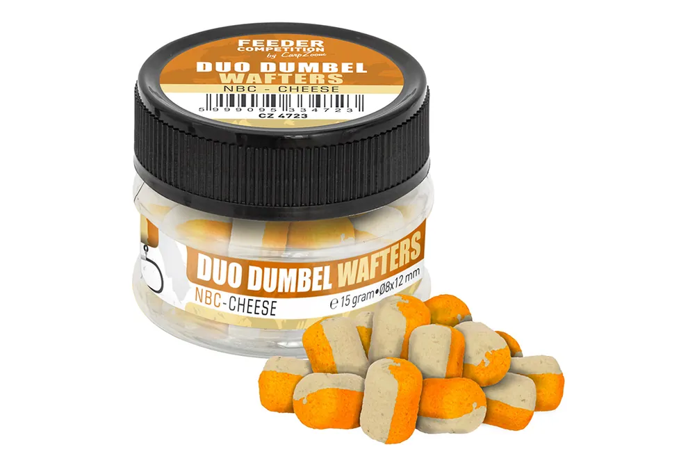 Hete Deal FC Duo Dumbel Wafters horogcsali, o10x14 mm, vajsav (NBC), sajt, 15 g