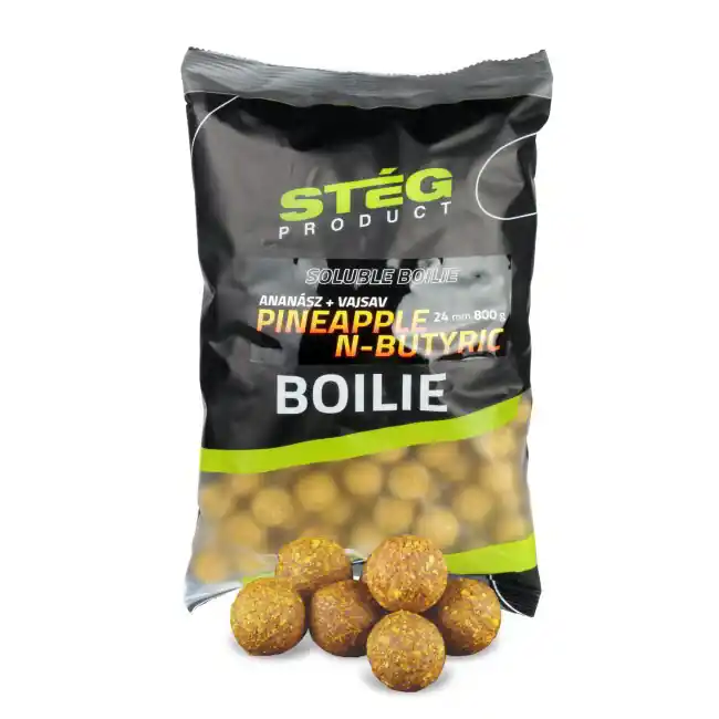 Express Levering Stég Soluble Boilie 24mm 800g Pineapple-N-Butyric