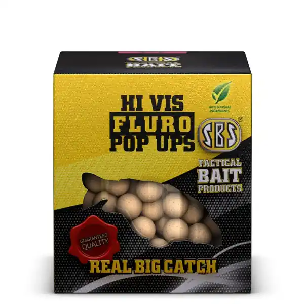 SBS Fluro Pop Ups Lemon & Orange 100 Gm 16-20mm Op = Op