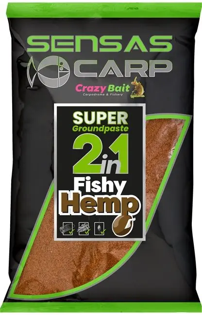 Sensas Paszta Super Groundpaste 2in1 Fishy Hemp 1kg Goedkoop