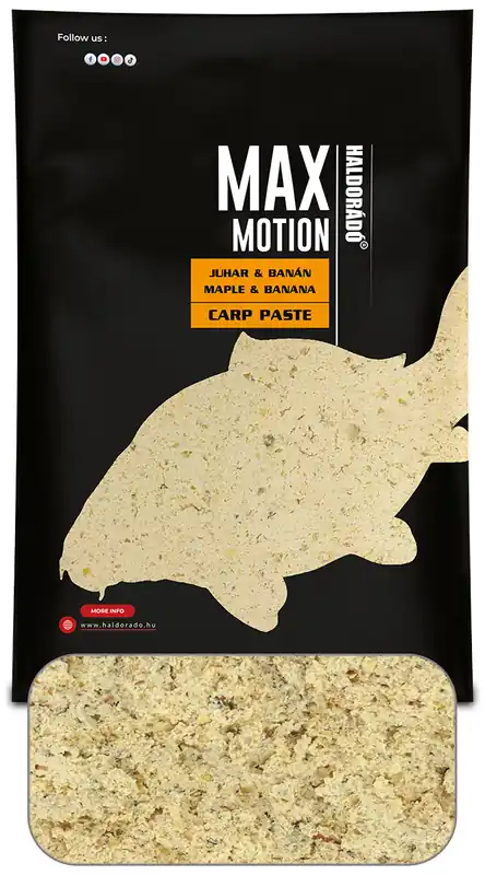 Laatste Versie Haldorádó MAX MOTION Carp Paste - Juhar & Banán