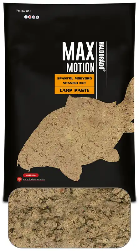 Weekendaanbieding Haldorádó MAX MOTION Carp Paste - Spanyol Mogyoró