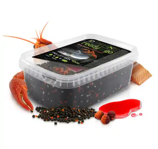 Beperkt Aanbod Delphin Pellet box Reaxe READY&GO - Lazac-Rák 400g