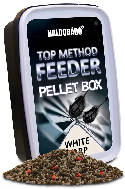 HALDORÁDÓ Top Method Feeder Pellet Box - WHITE CARP Weekendaanbieding