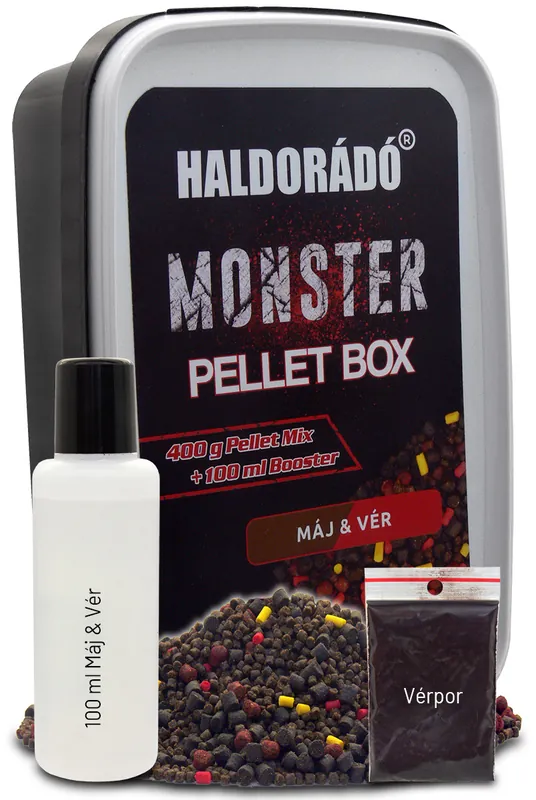 Haldorádó MONSTER Pellet Box - Máj & Vér Actieprijs