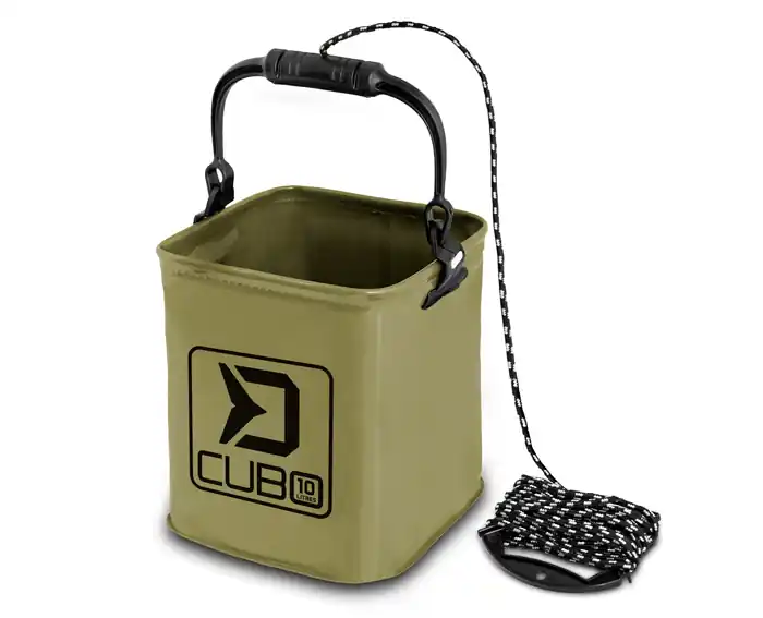 Összecsukható vödör Delphin CUBO (5L + 5m) Betrouwbaar