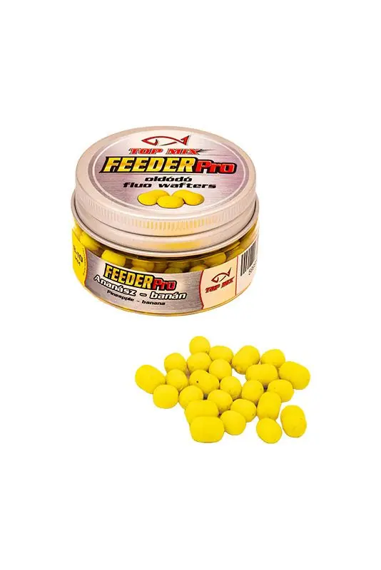 TOP MIX Feeder PRO Oldódó Fluo Wafters - Ananász, Banán Flitsaanbieding