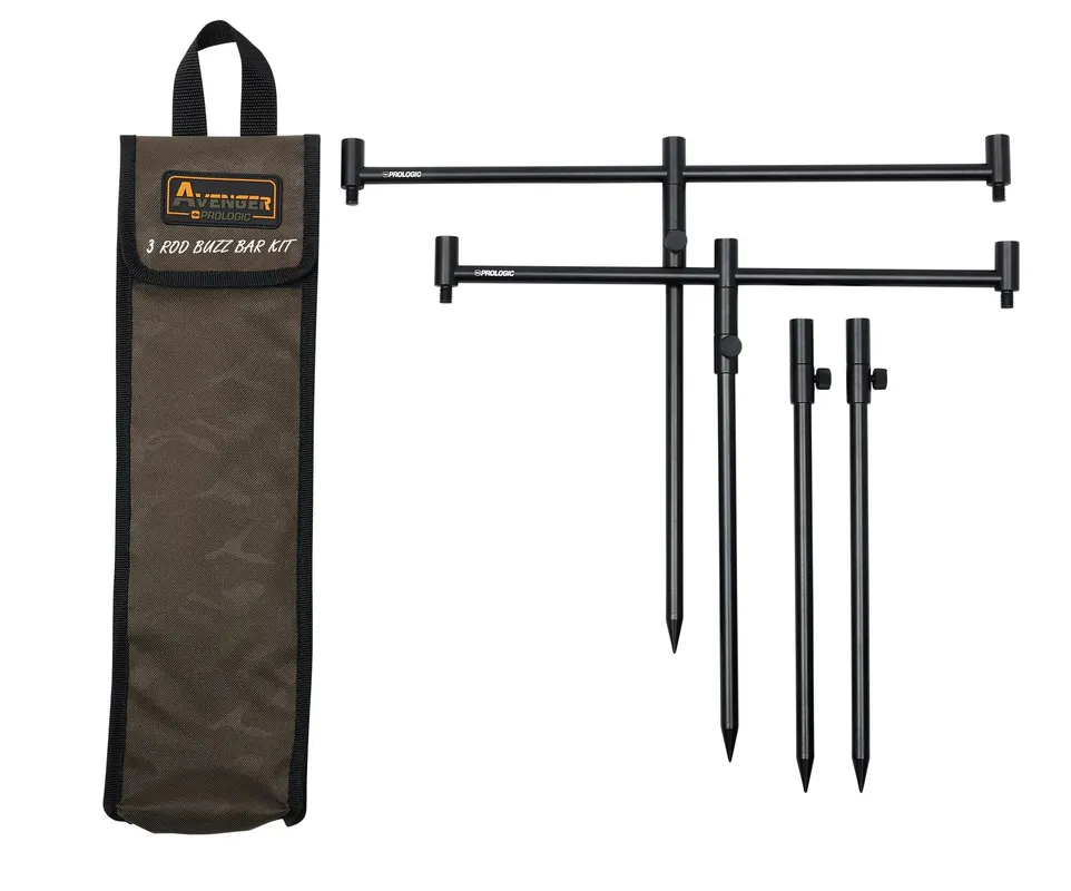 Prologic AVENGER BUZZ BAR KIT AND CARRYCASE 3 ROD buzzbar Betrouwbaar
