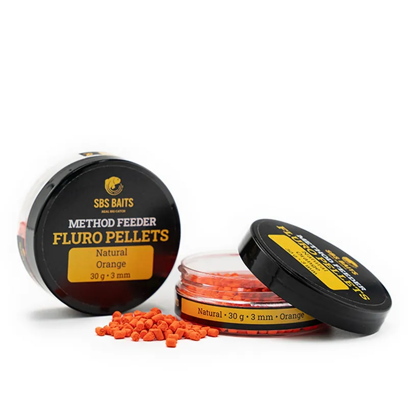SBS Method Feeder Fluro Pellets Orange 3 mm 30G Tijdelijk Beschikbaar
