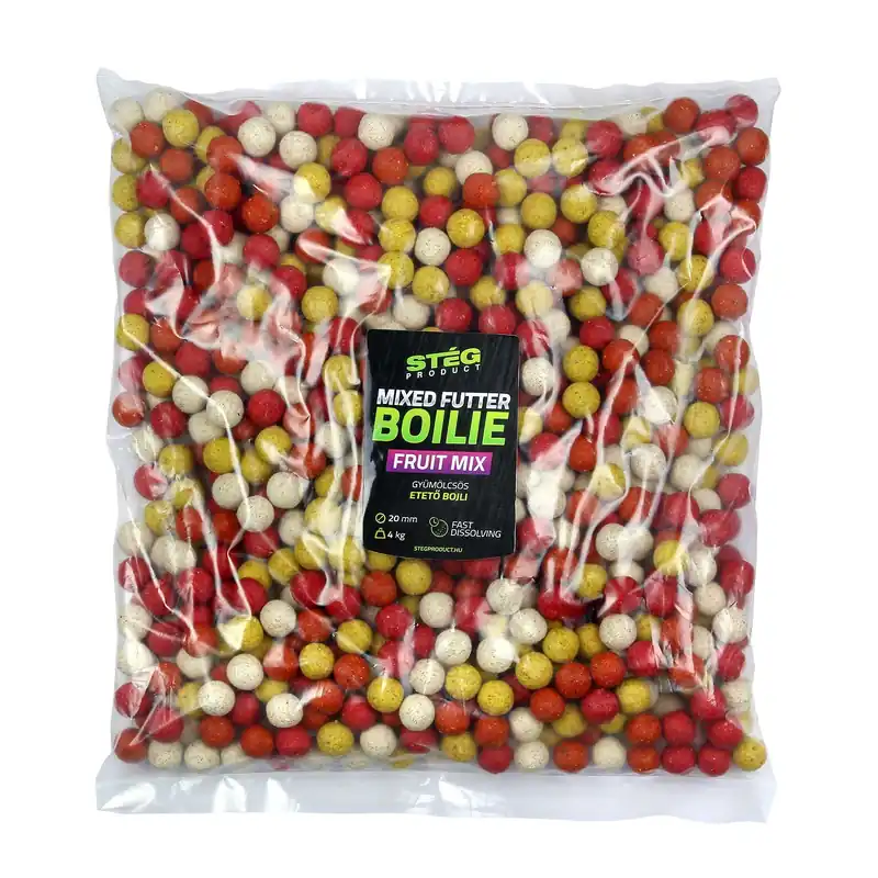 Gereduceerde Prijs Stég Mixed Futter Boilie 4kg Fruit Mix
