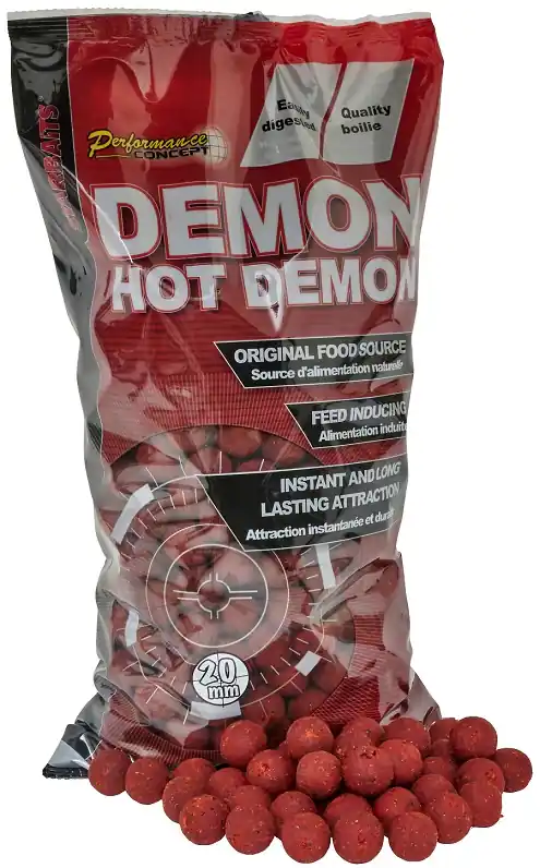 Uitverkoop Starbaits Boilies Hot Demon 2kg 14mm