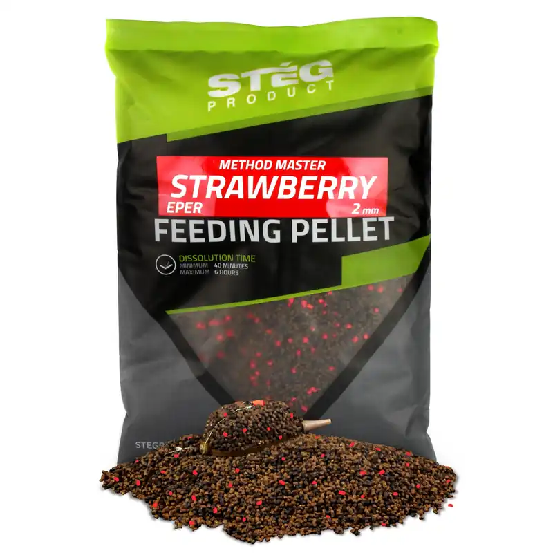 Stég Feeding Pellet 2mm 800g - eper Koopje