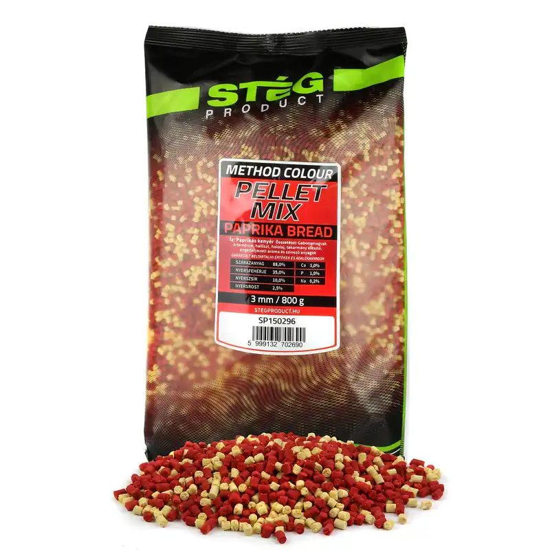 Stég Pellet Mix 800g 3mm - paprikás kenyér Op = Op