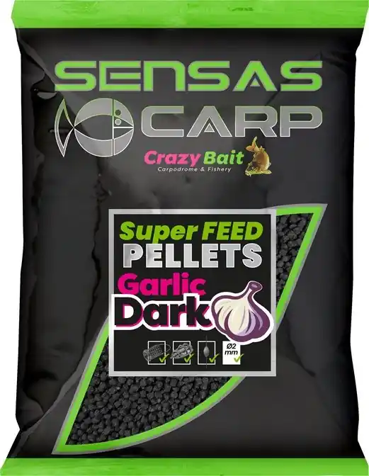 Goedkoop Sensas Pellet Super Feed Garlic Dark 650g 2mm