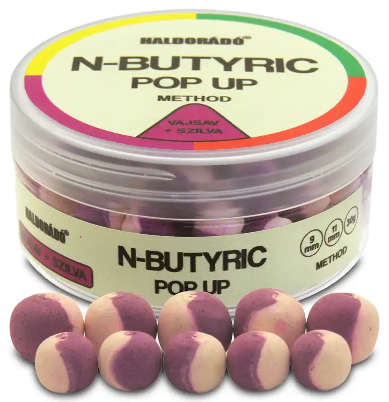 Shop Nu Haldorádó N-Butyric Pop Up Method 9, 11mm - Vajsav + Szilva