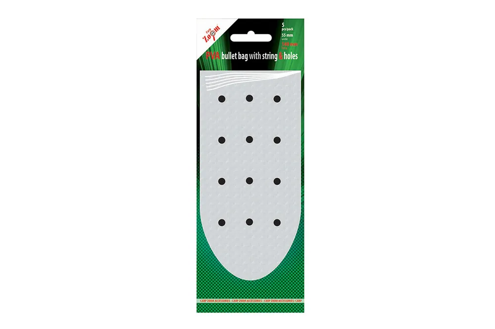 Populair CarpZoom PVA tasak lyukakkal és rögzítő szalaggal, 55x140mm, 5db