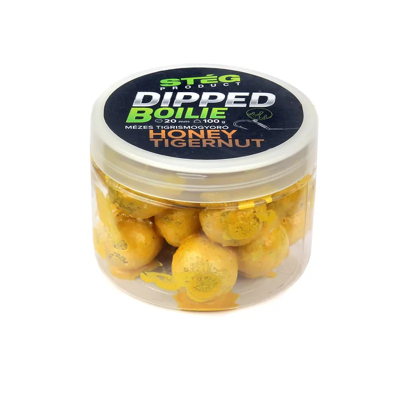 Nieuw Stég Dipped boilie 100gr 20 mm - méz-tigrismogyoró