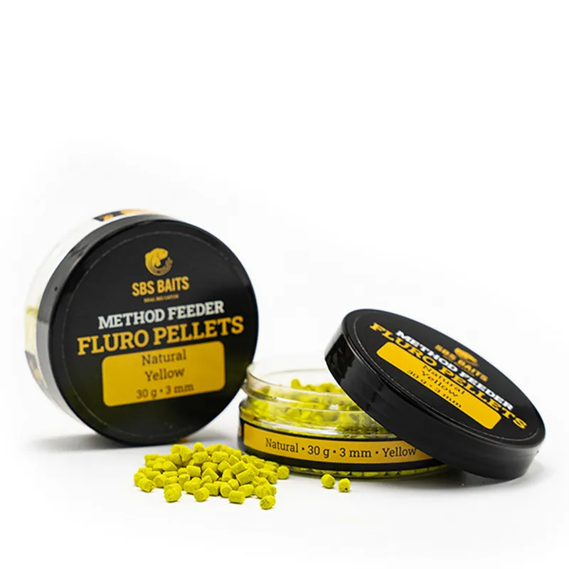 SBS Method Feeder Fluro Pellets Yellow 3 mm 30G Rechtstreeks Van De Fabrikant