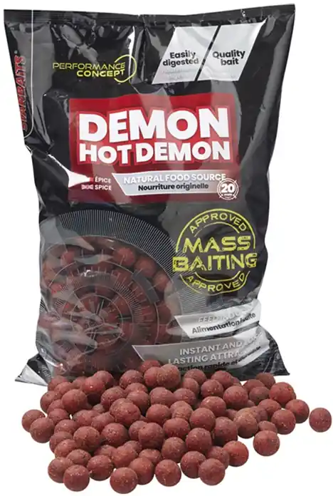 Uitverkoop Starbaits Mass Baiting Boilies Hot Demon 3kg 24mm