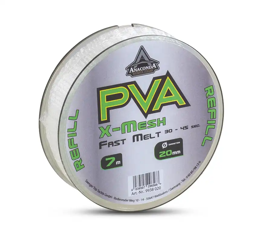 ANACONDA Fast Melt PVA X-Mesh gyorsan oldodó PVC háló 7m / 20mm Rechtstreeks Van De Fabrikant