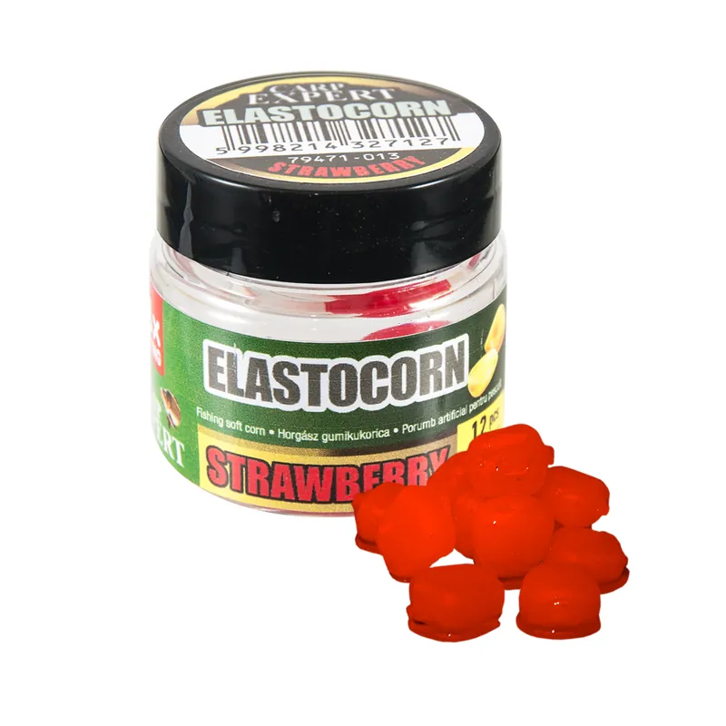 Betrouwbaar Carp Expert Elastocorn Gumikukorica Normál Piros Eper