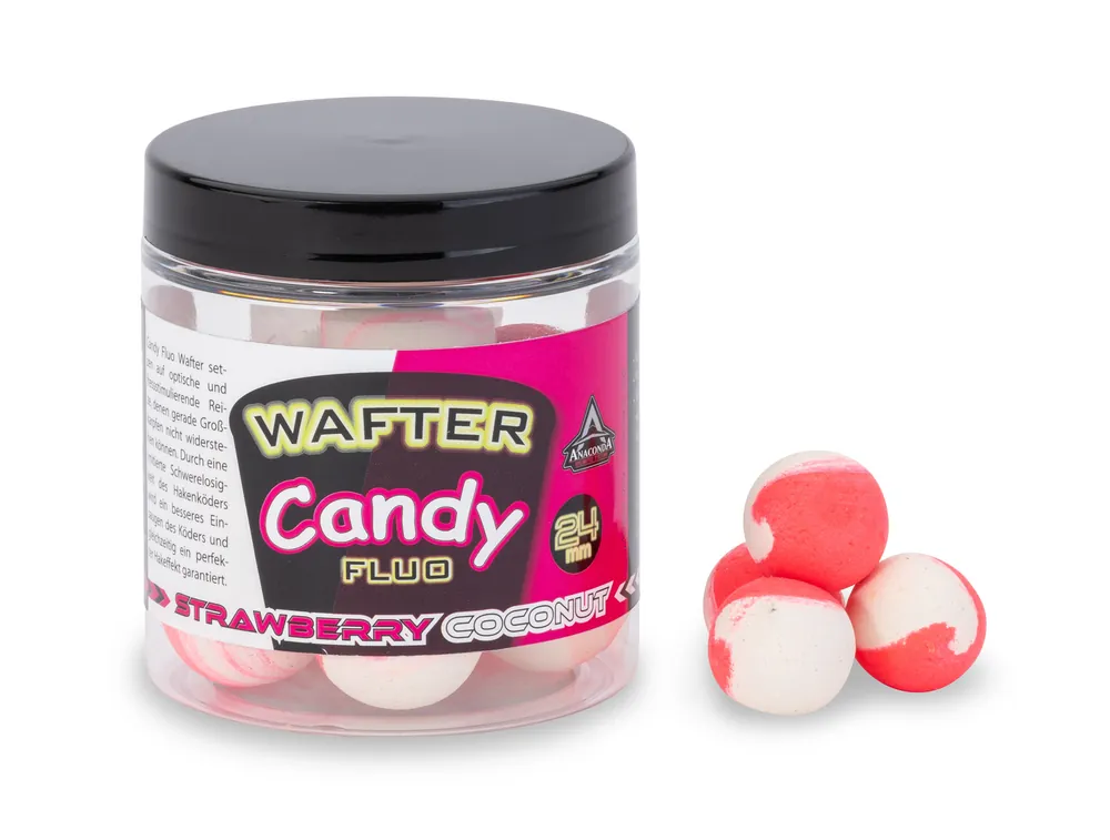 ANACONDA Candy Fluo Wafter Strawberry-Coco / Epere-Kókusz Speciale Aanbieding